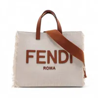 フェンディ キャンバス 2WAYトートバッグ ベージュ