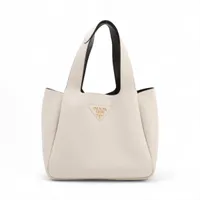 プラダ レザー ハンドバッグ ホワイト