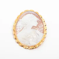 ノンブランド シェルカメオ K18