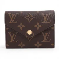 ヴィトン モノグラム ポルトフォイユヴィクトリーヌ M62360 コンパクトウォレット ローズバレリーヌ