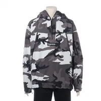 シュプリーム ポリエステル プルオーバー 22AW L カーキ