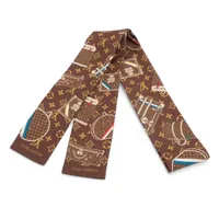 ヴィトン バンドーBB ルイゼット M79620 シルク スカーフ ローズ