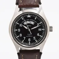 IWC フリーガー IW325101 SS×革 AT ブラック文字盤