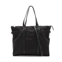 グッチ GGナイロン ナイロン 2WAYハンドバッグ ブラック