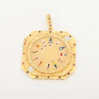 コルム アドミラルズカップ ダイヤ サファイア 750(YG)×18K(YG)