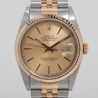 ロレックス デイトジャスト36 16233 SS×YG AT シャンパンタペストリー文字盤