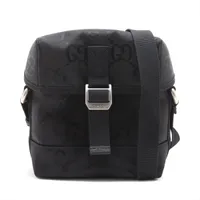 グッチ GGナイロン オフザグリッド ナイロン ショルダーバッグ ブラック