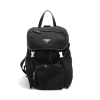 プラダ テスート ナイロン バックパック/リュック ブラック