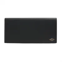 カルティエ レザー ロングウォレット ボルドー×ブラック