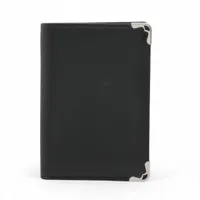 カルティエ マストドゥカルティエ レザー カードケース ボルドー×ブラック