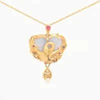 クリスチャンベルナール 色石 パール 750(YG)×K18(YG) 約5.5mm