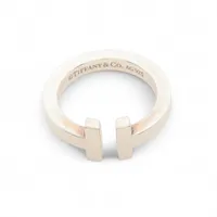 ティファニー ボーンカフ ルテニウム バングル シルバー ABランクの