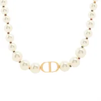 ディオール 30 MONTAIGNE 30モンテーニュ GP×フェイクパール ネックレス ゴールド