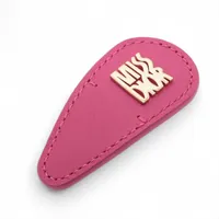 ディオール レザー ヘアクリップ ピンク