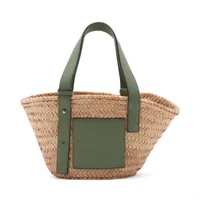 ロエベ バスケットスモール ラフィア カゴバッグ ベージュ