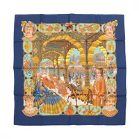 エルメス カレ90 Les Confessions 告白 シルク スカーフ ホワイト AB