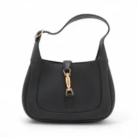 グッチ ジャッキー1961 レザー ショルダーバッグ ブラック