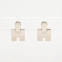 ❤お得なお品❤アイリーンピアス ホワイトｘPG金具 エルメス イヤリングにもなる エルメス アイリーン GP ピアス(両耳用) ピンクゴールド×ホワイト AB