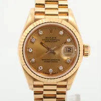 ロレックス レディ デイトジャスト 69178G YG AT シャンパン文字盤