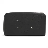 メゾンマルジェラ 4ステッチ レザー フォンポーチ ブラック ABランク