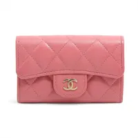 シャネル マトラッセ キャビアスキン ピンク ゴールド金具