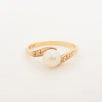 ミキモト パール K14(YG) 約6.5mm