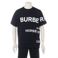 バーバリー ホースフェリー コットン Tシャツ ティッシ期 M ブラック