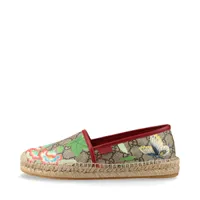 グッチ GGスプリーム レザー エスパドリーユ 37 マルチカラー