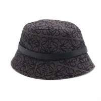 ロエベ アナグラム コットン ハット 57 ブラック