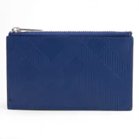 バーバリー レザー コインケース ブルー