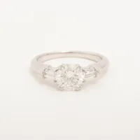 ハリーウィンストン ラウンド クラシック ダイヤ Pt950 F