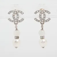 シャネル ココマーク GP×フェイクパール ピアス(両耳用) A24V ゴールド