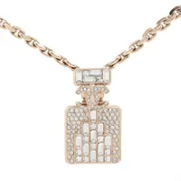 シャネル ココマーク GP×ラインストーン ネックレス A23P ゴールド