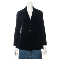 エトロ コットン テーラードジャケット 44 ブラック