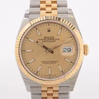 ロレックス デイトジャスト36 126233 SS×YG AT シャンパン文字盤