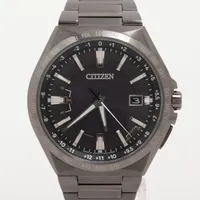 シチズン C520-S044898 SS×ラバー QZ 黒文字盤 Aランクの買取参考価格