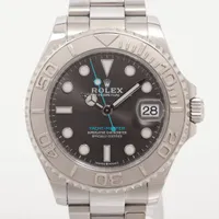 ロレックス ヨットマスター37 268622 SS×PT AT スレート文字盤