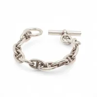 エルメス シェーヌダンクルGM 925 ブレスレット 16コマ シルバー AB