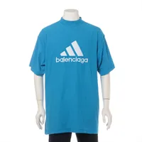 バレンシアガ×アディダス コットン Tシャツ 22年 1 ブルー