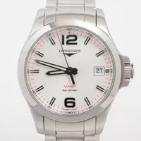 ロンジン コンクエスト V.H.P. L3.716.4 SS QZ シルバー文字盤