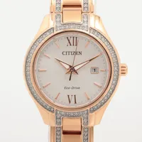 シチズン エコドライブ SS ソーラー シルバー文字盤