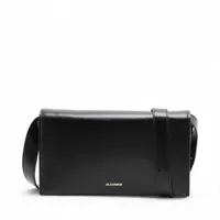 ジルサンダー オールデイ レザー ショルダーバッグ ブラック