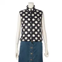 モンクレール ナイロン ダウンベスト 12年 0 ブラック×アイボリー