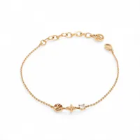 ヴィトン ブラスレプティルイ M00368 GP×ラインストーン ブレスレット