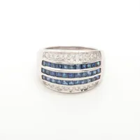 ノンブランド サファイア ダイヤ Pt900