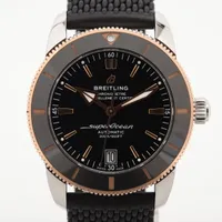 ブライトリング スーパーオーシャン ヘリテージ B20 オートマチック 42 UB2010 SS×ラバー AT ブラック文字盤