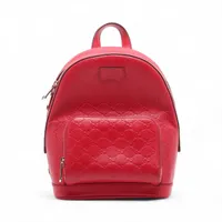 グッチ グッチシマ レザー バックパック/リュック レッド