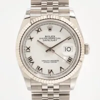 ロレックス デイトジャスト36 126234 SS×WG AT ホワイト文字盤
