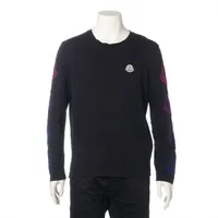 モンクレール コットン ロングTシャツ 21年 S ブラック