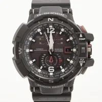 カシオ GW-A1100-1AJF SS×ラバー ソーラー 黒文字盤